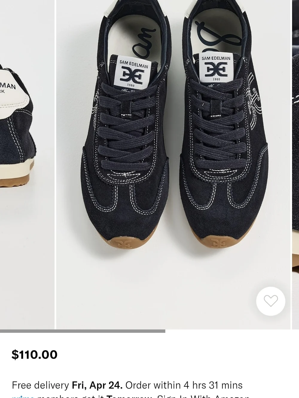Sam Edelman Isella Suede Sneakers - Picture 4 of 12